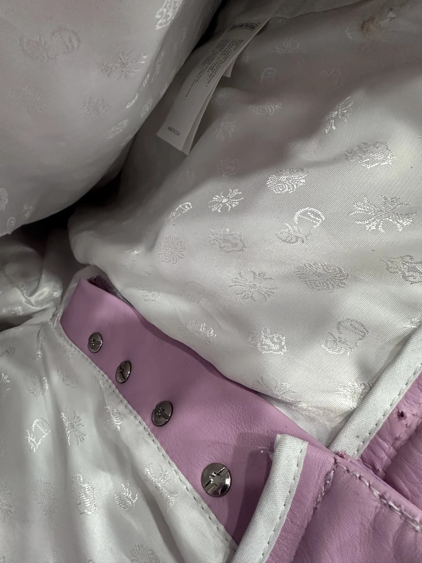 Кожаные брюки Chrome Hearts