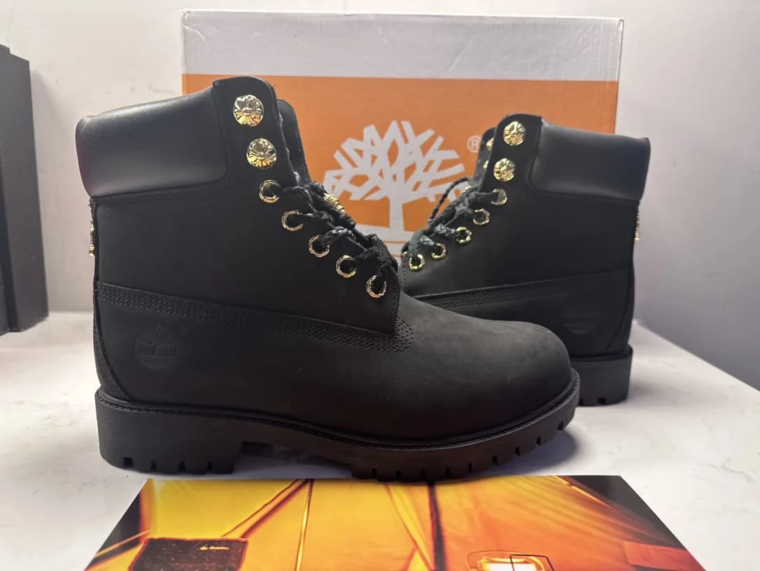 Ботинки Chrome Hearts x Timberland вид сбоку