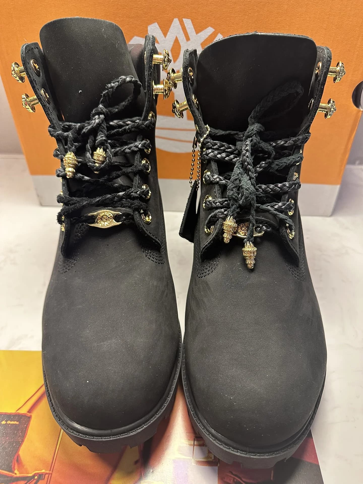 Ботинки Chrome Hearts x Timberland вид спереди
