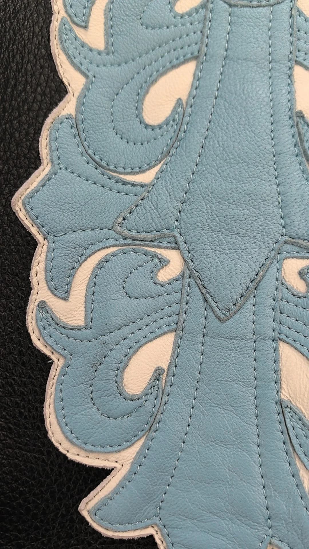 Chrome Hearts Кожаная куртка с нашивками