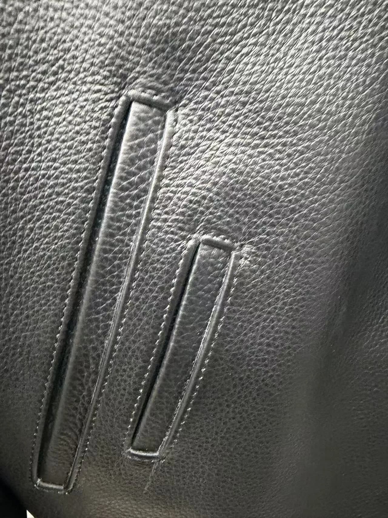 Chrome Hearts Кожаная куртка с нашивками