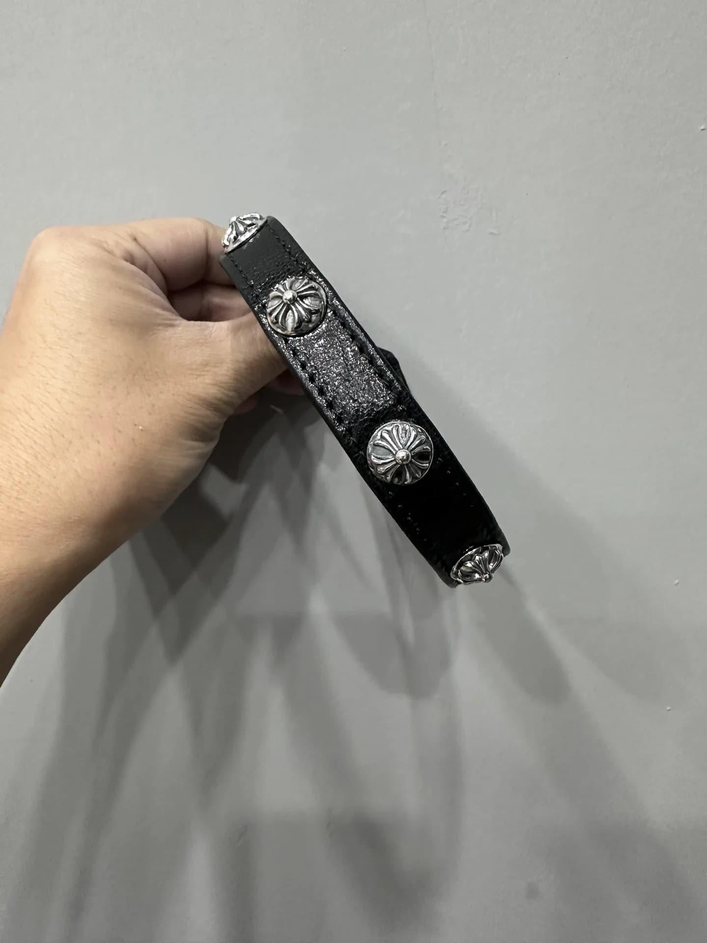 Chrome Hearts кожаный ошейник