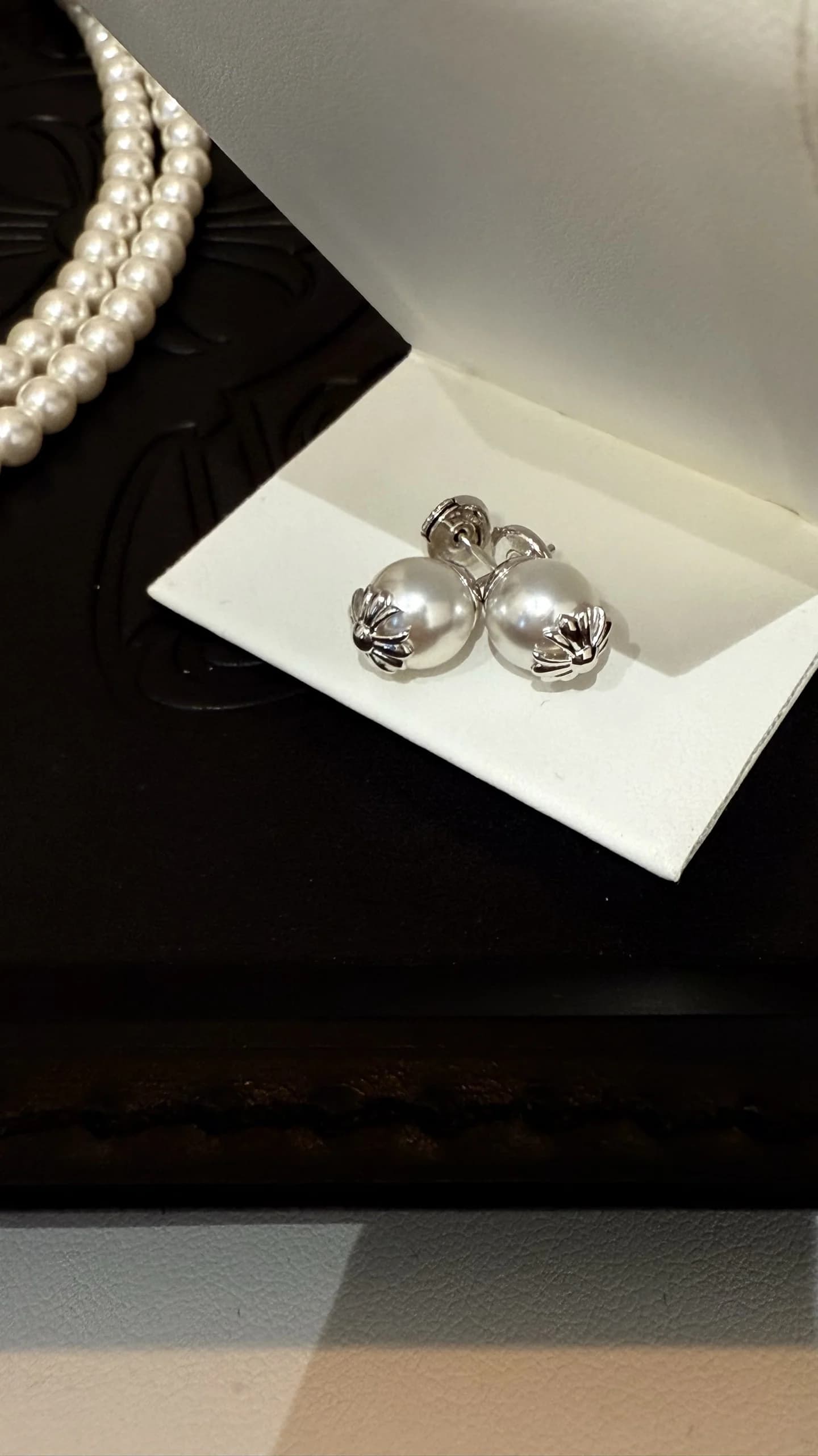 Серьги Chrome Hearts x Mikimoto