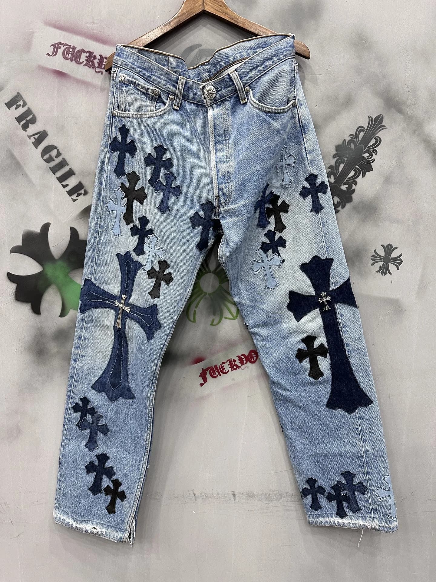 Джинсы Chrome Hearts x Levi's 501 Vintage Custom