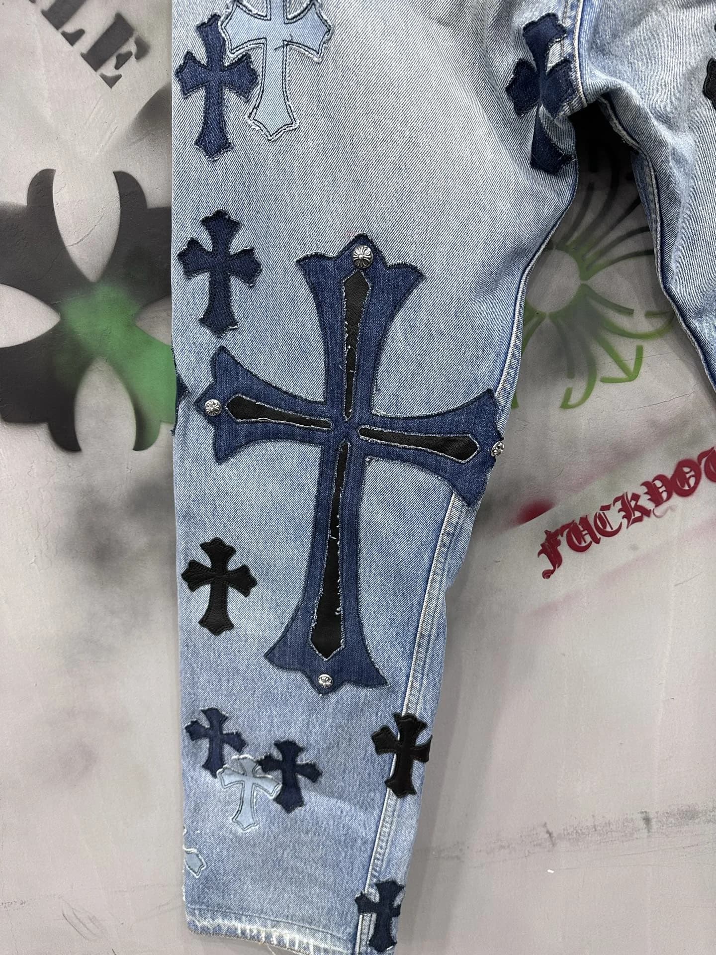 Джинсы Chrome Hearts x Levi's 501 Vintage Custom