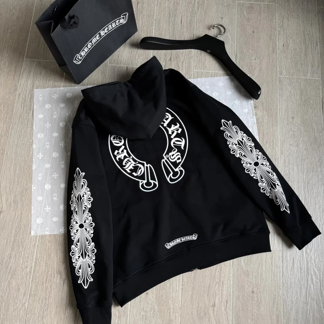 Chrome Hearts Зип-худи с принтом
