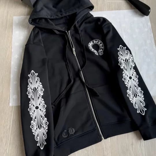 Chrome Hearts Зип-худи с принтом
