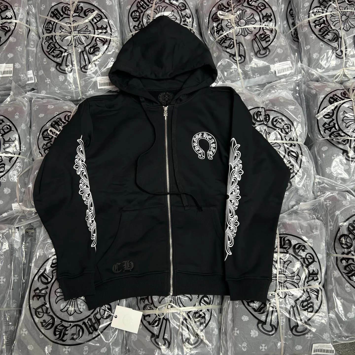 Chrome Hearts Зип-худи с принтом