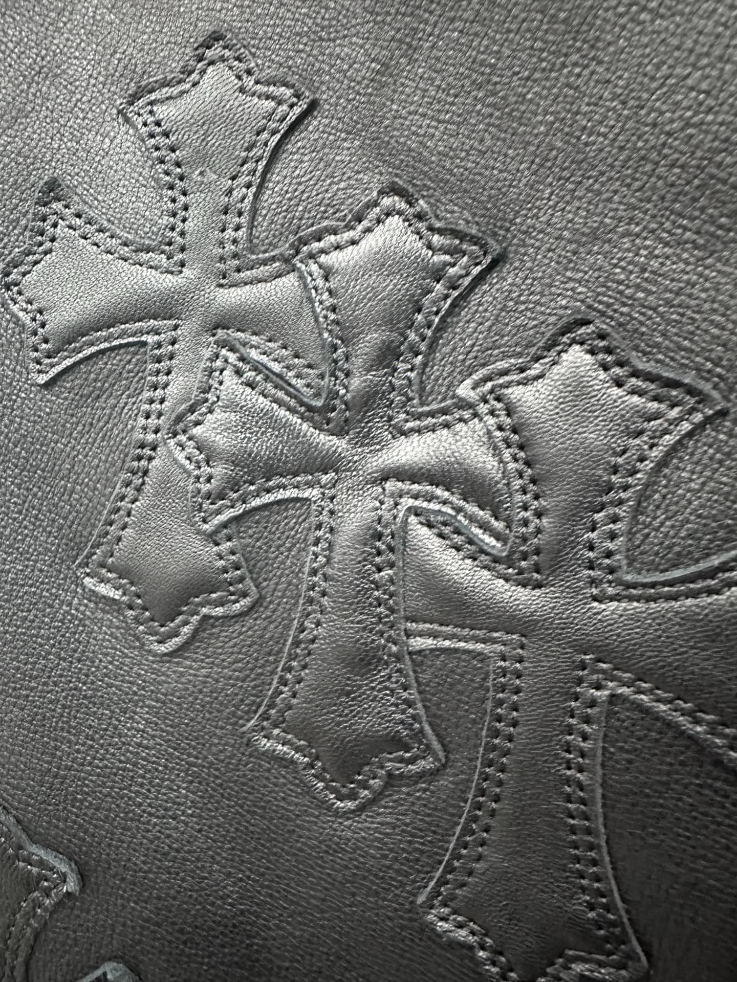 Chrome Hearts кожаные брюки