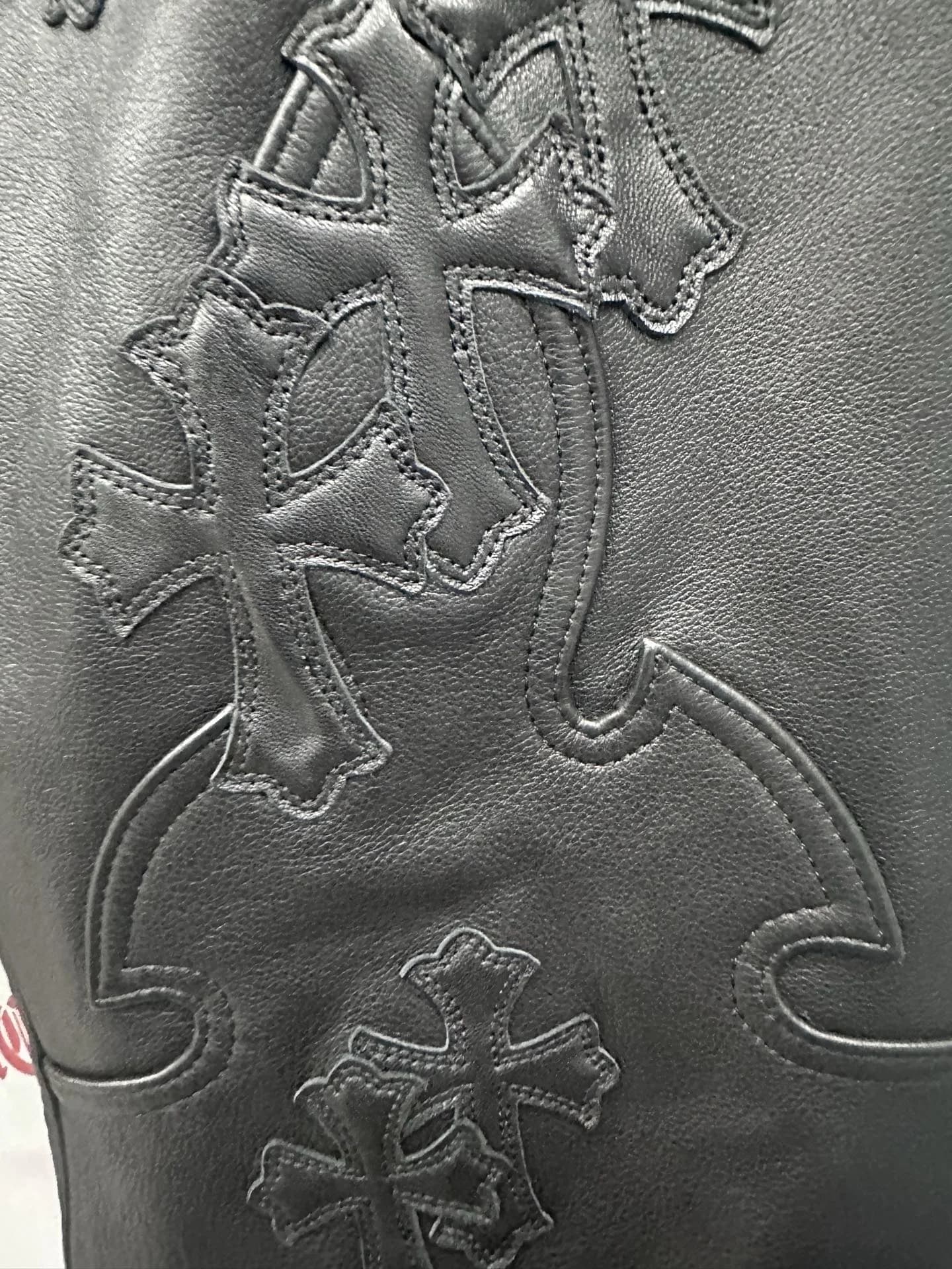 Chrome Hearts кожаные брюки