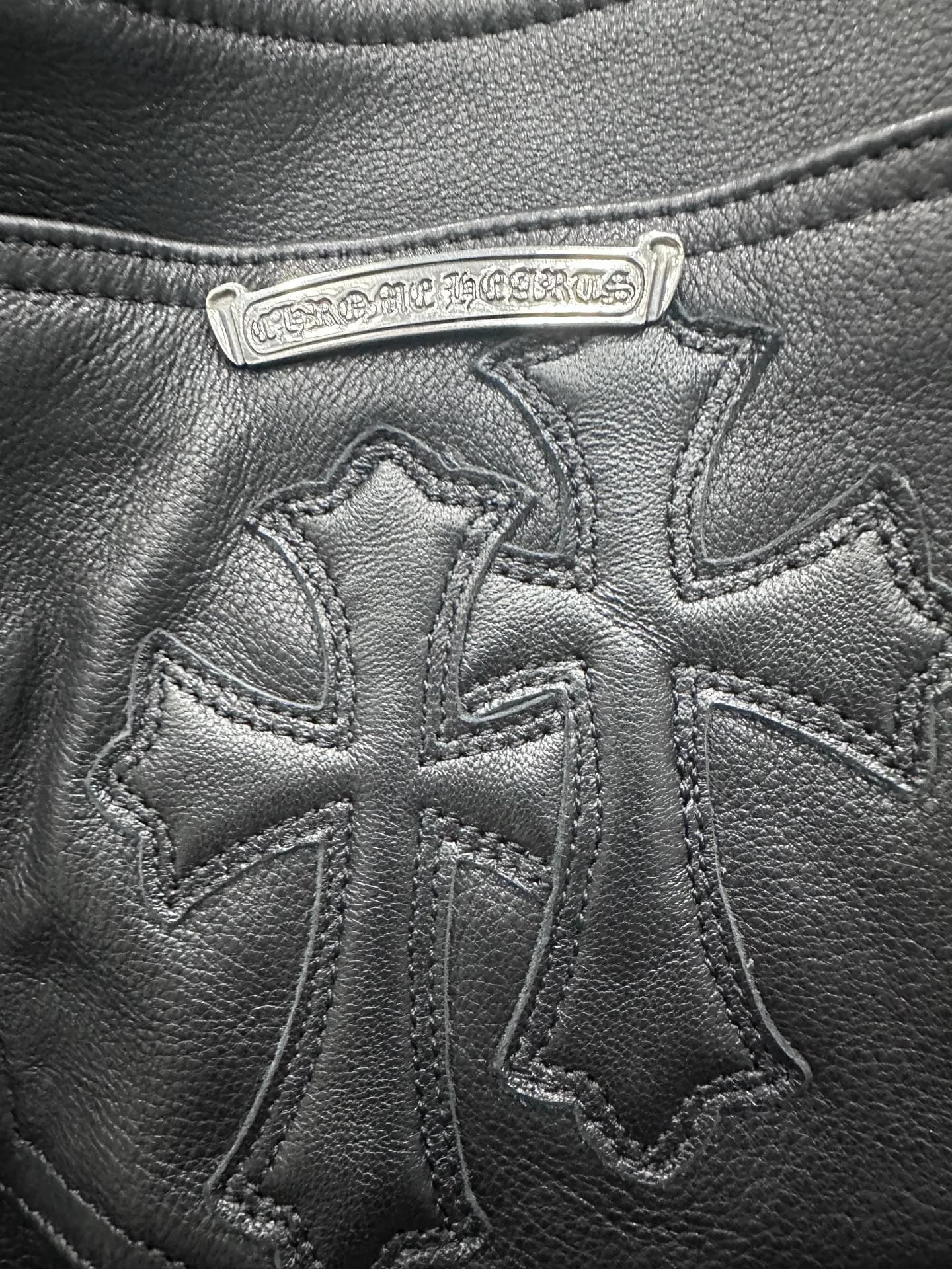 Chrome Hearts кожаные брюки