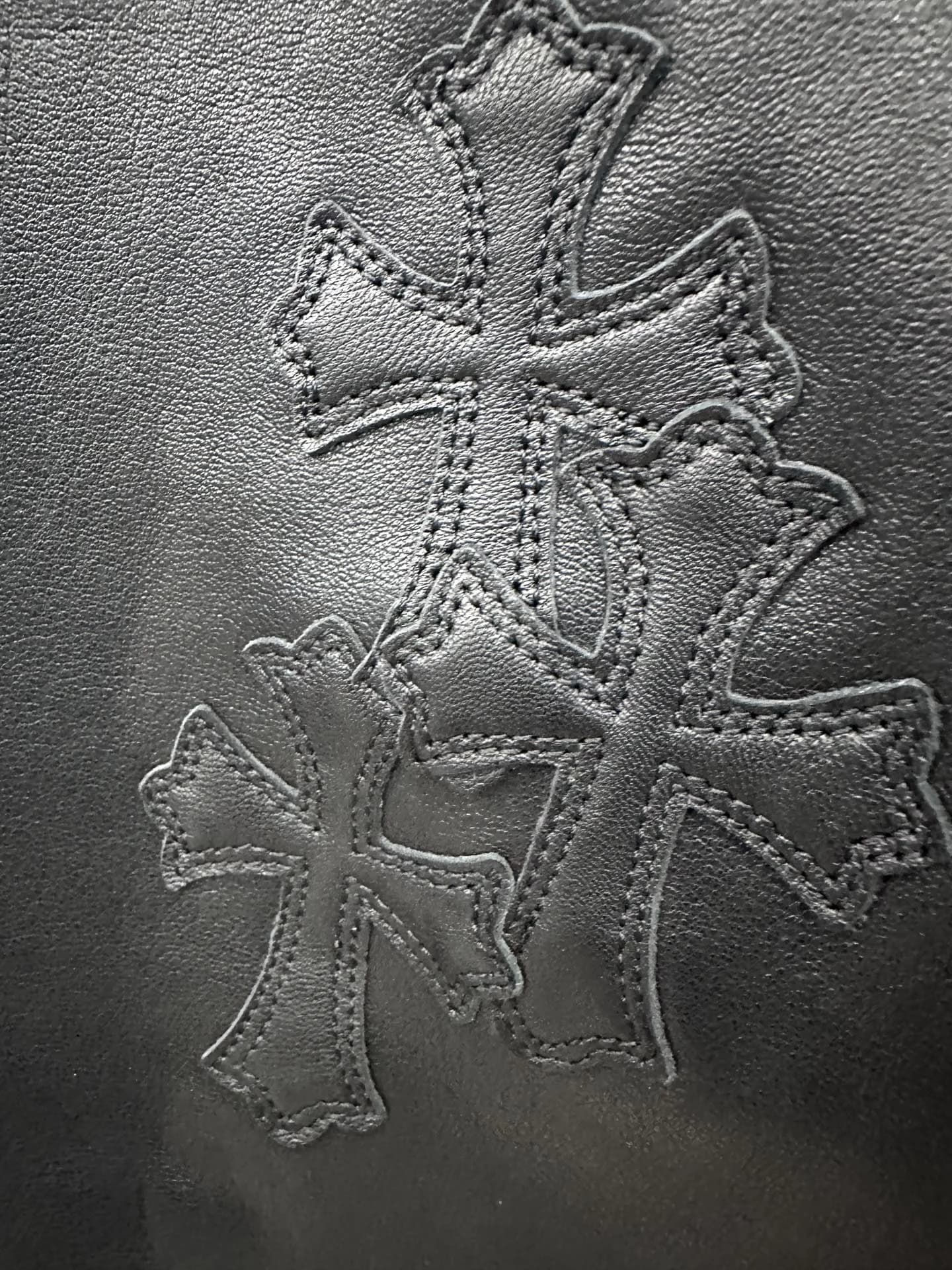 Chrome Hearts кожаные брюки