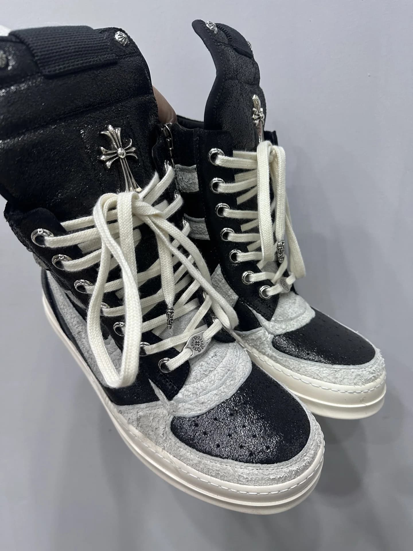 Кеды Chrome Hearts x Rick Owens Geobasket