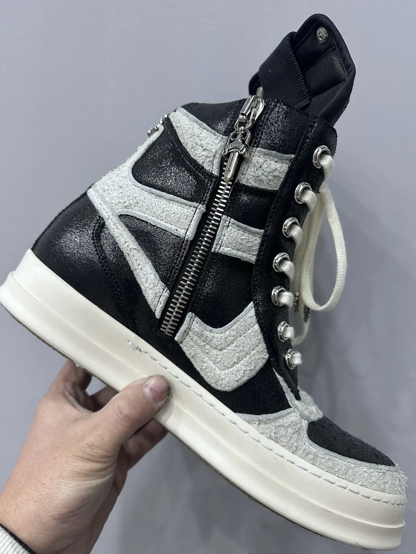 Кеды Chrome Hearts x Rick Owens Geobasket