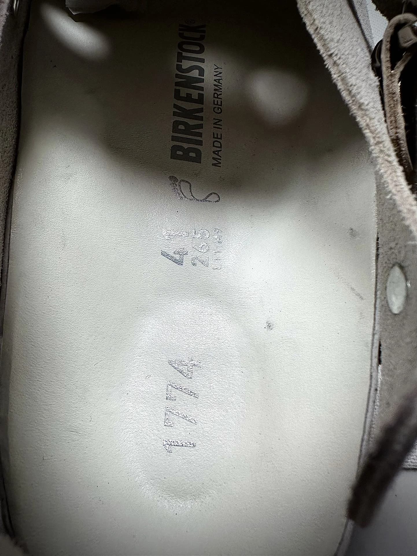 Стелька сандалий Chrome Hearts x Birkenstock 1774 с логотипом