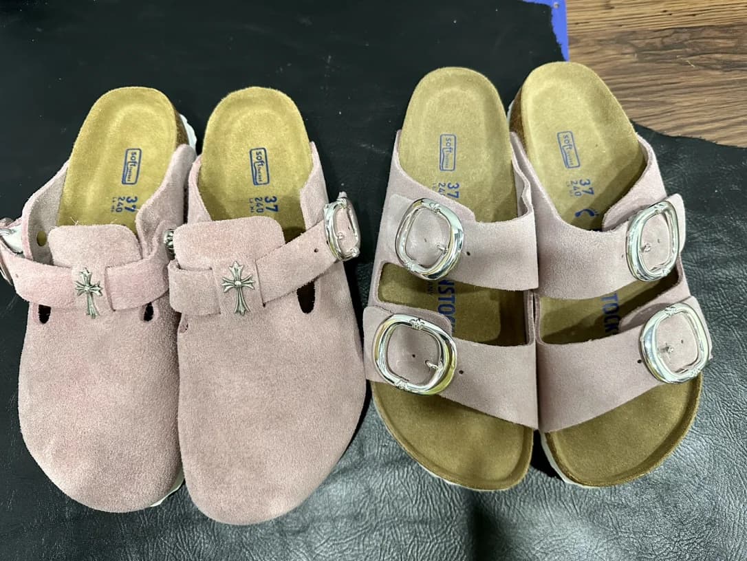 Chrome Hearts x Birkenstock Arizona шлепанцы