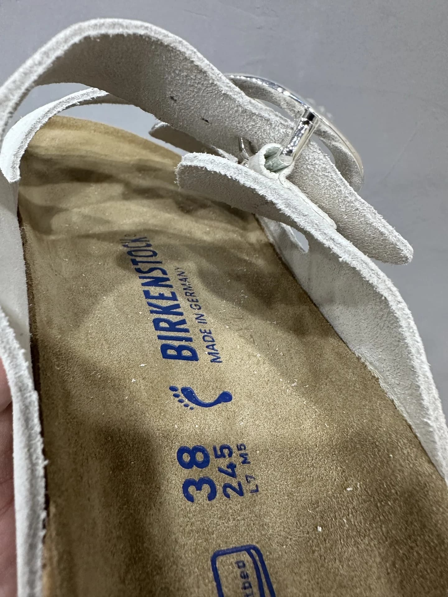 Стелька шлепанцев Chrome Hearts x Birkenstock Arizona с маркировкой размера