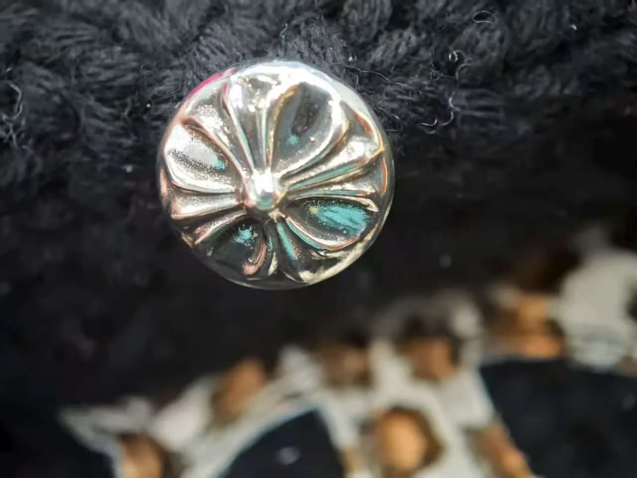 Chrome Hearts Вязаная шапка-бини