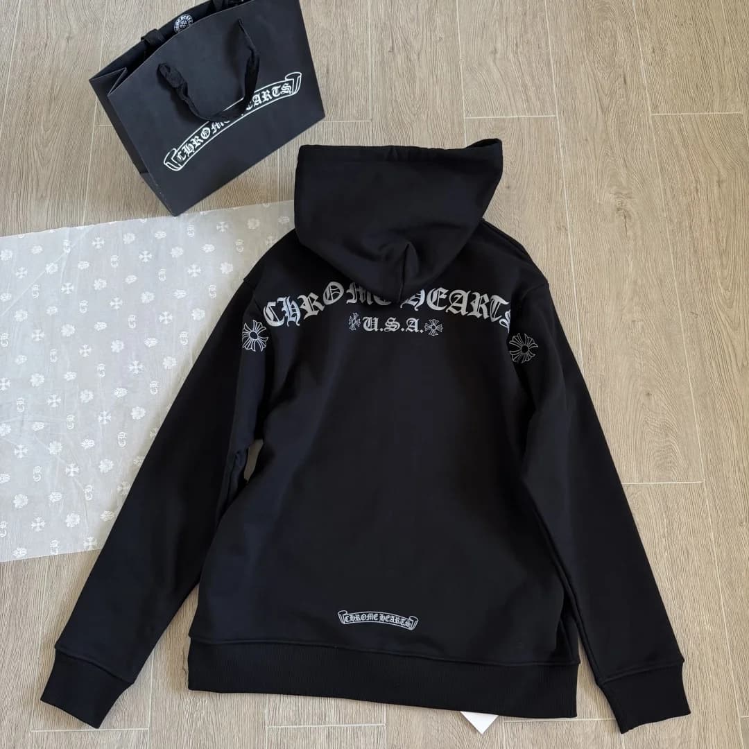 Зип-худи Chrome Hearts с принтом
