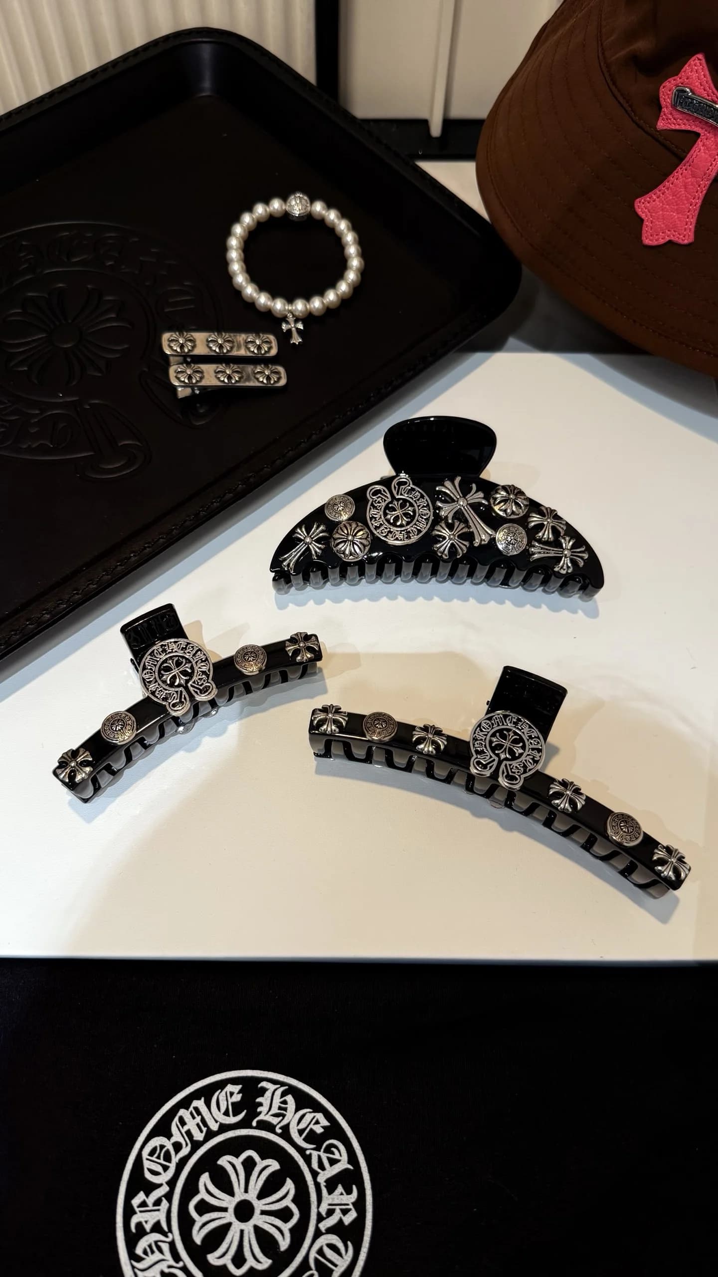 Заколка-краб Chrome Hearts