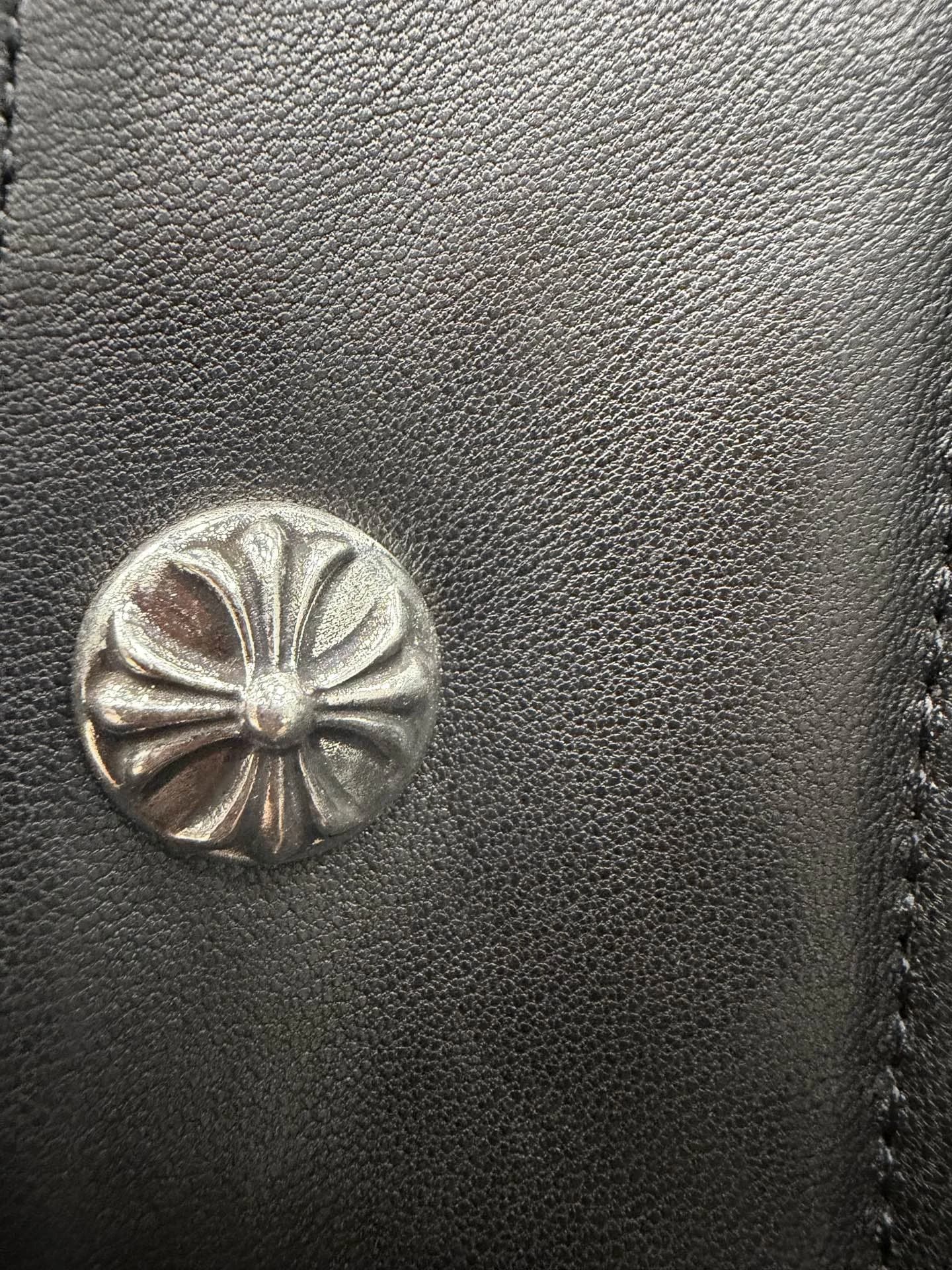 Chrome Hearts Кожаный пуховик