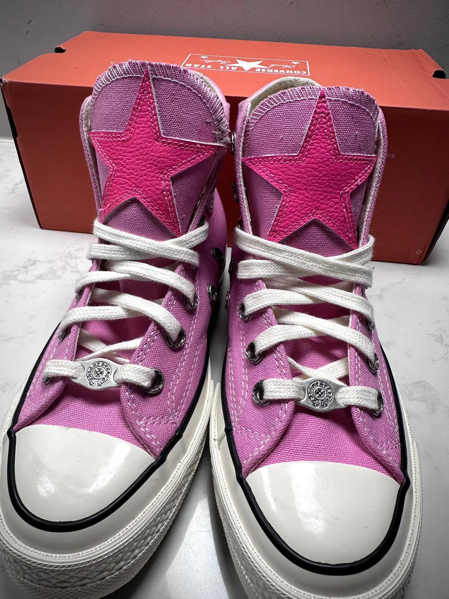 Chrome Hearts x Converse Chuck 70 Высокие кеды