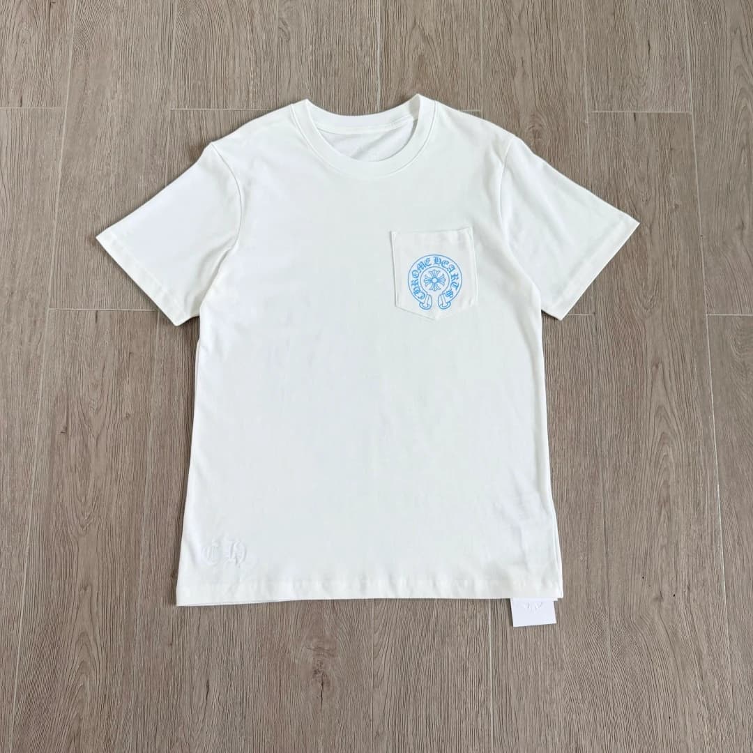Белая футболка Chrome Hearts Miami, вид спереди