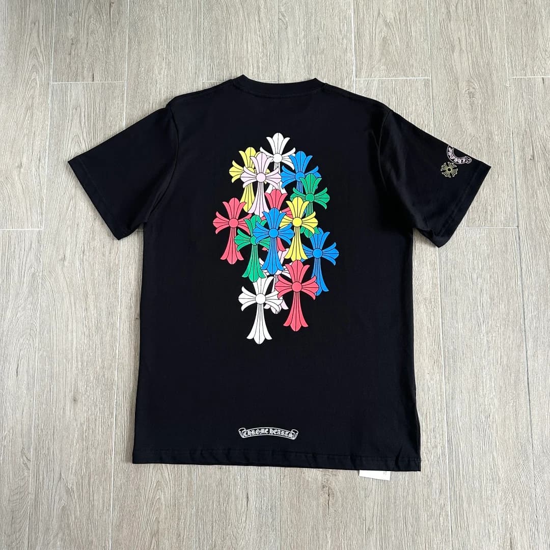 Футболка Chrome Hearts черного цвета, вид сзади