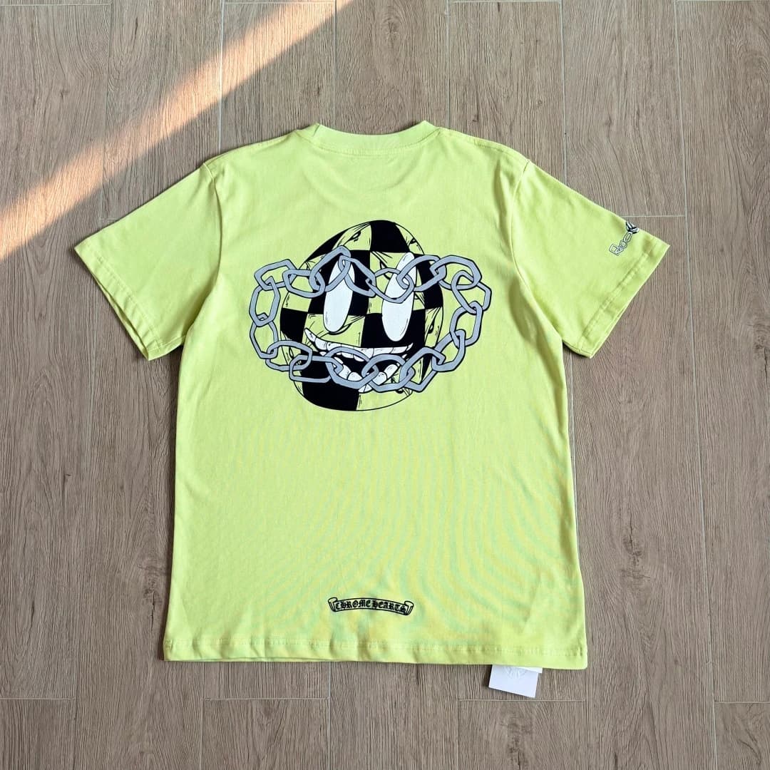 Зеленая футболка Chrome Hearts Matty Boy, вид сзади