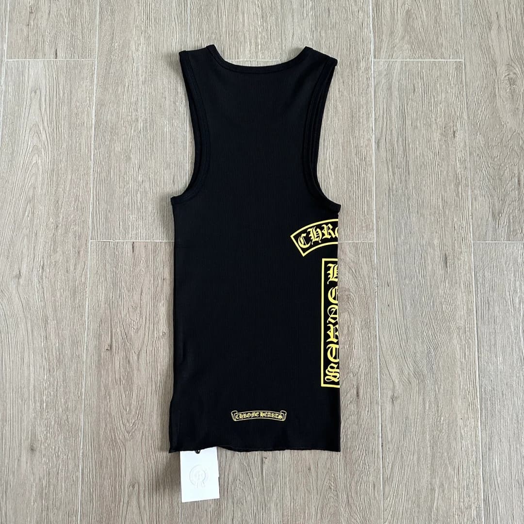 Черная майка Chrome Hearts, вид сзади