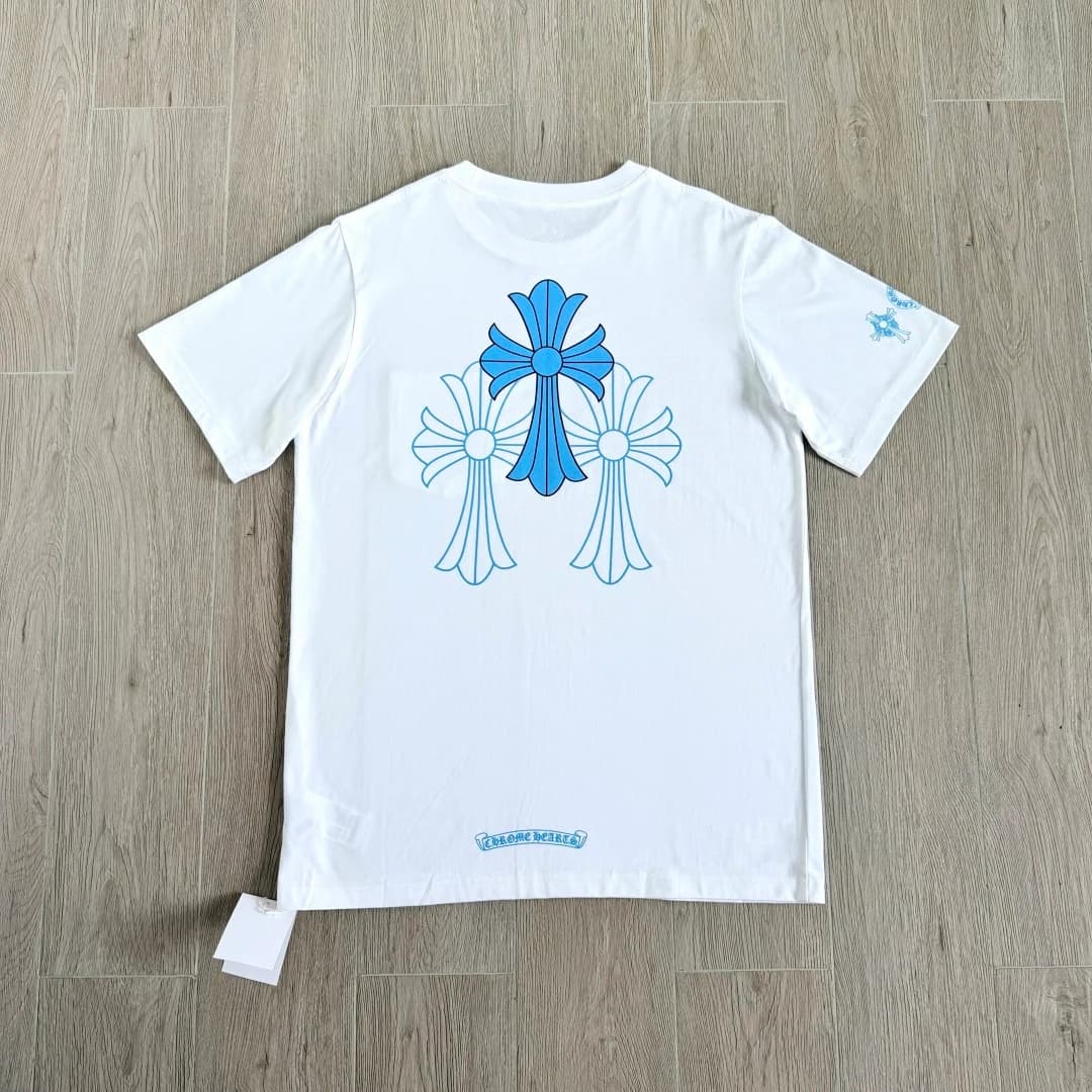 Белая футболка Chrome Hearts CH23SS, вид сзади