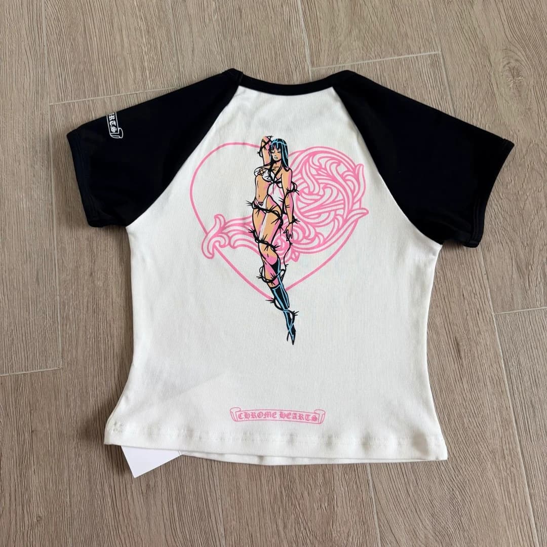 Женский топ Chrome Hearts x Deadly Doll сзади
