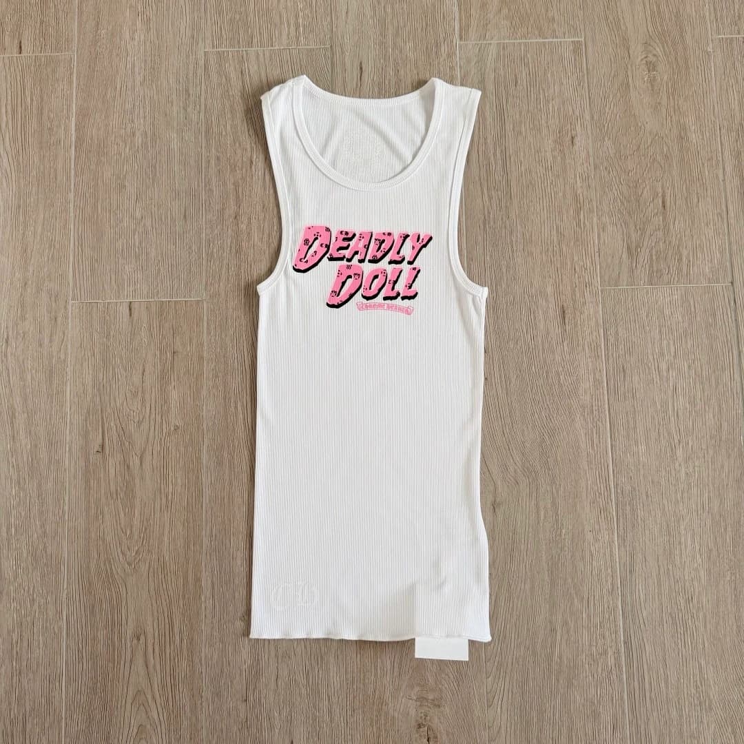 Белое платье-майка Chrome Hearts Deadly Doll, вид сзади