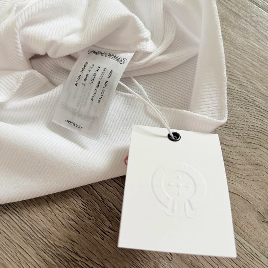Внутренние бирки белого платья-майки Chrome Hearts Deadly Doll