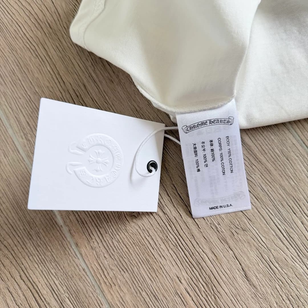 Бирки и ярлыки футболки Chrome Hearts Las Vegas Exclusive