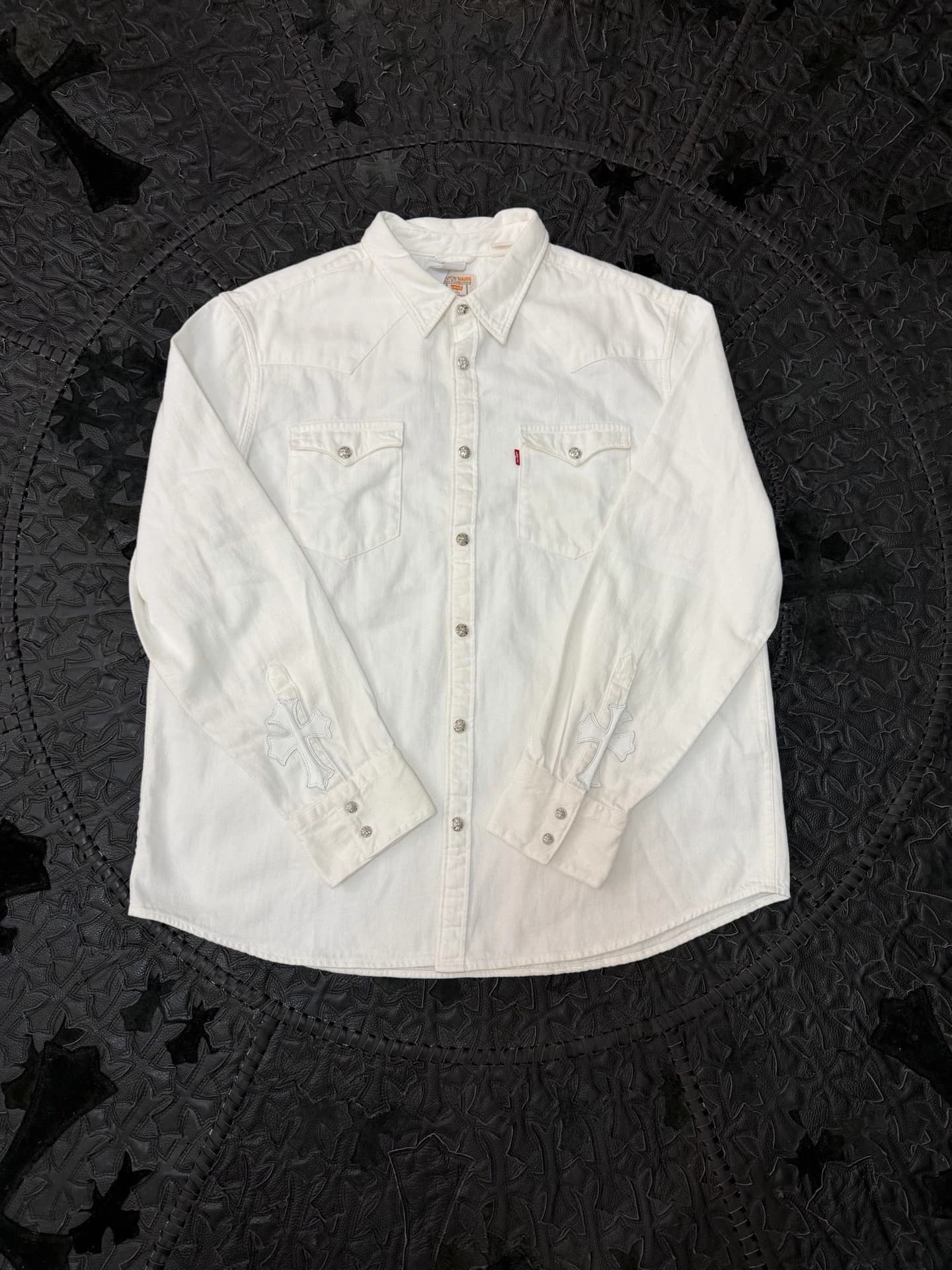 Джинсовая рубашка Chrome Hearts x Levi's