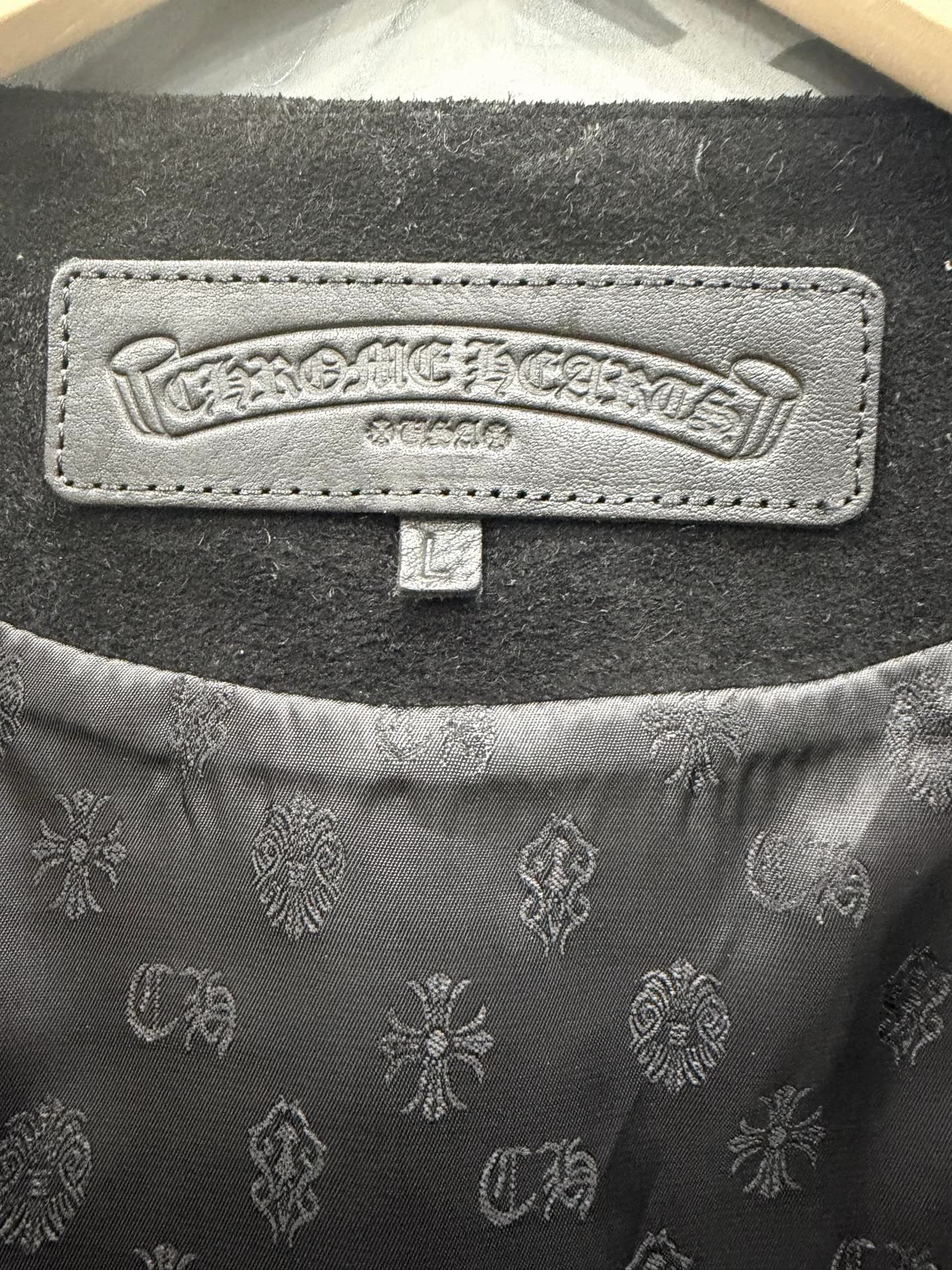 Внутренний кожаный патч с логотипом Chrome Hearts