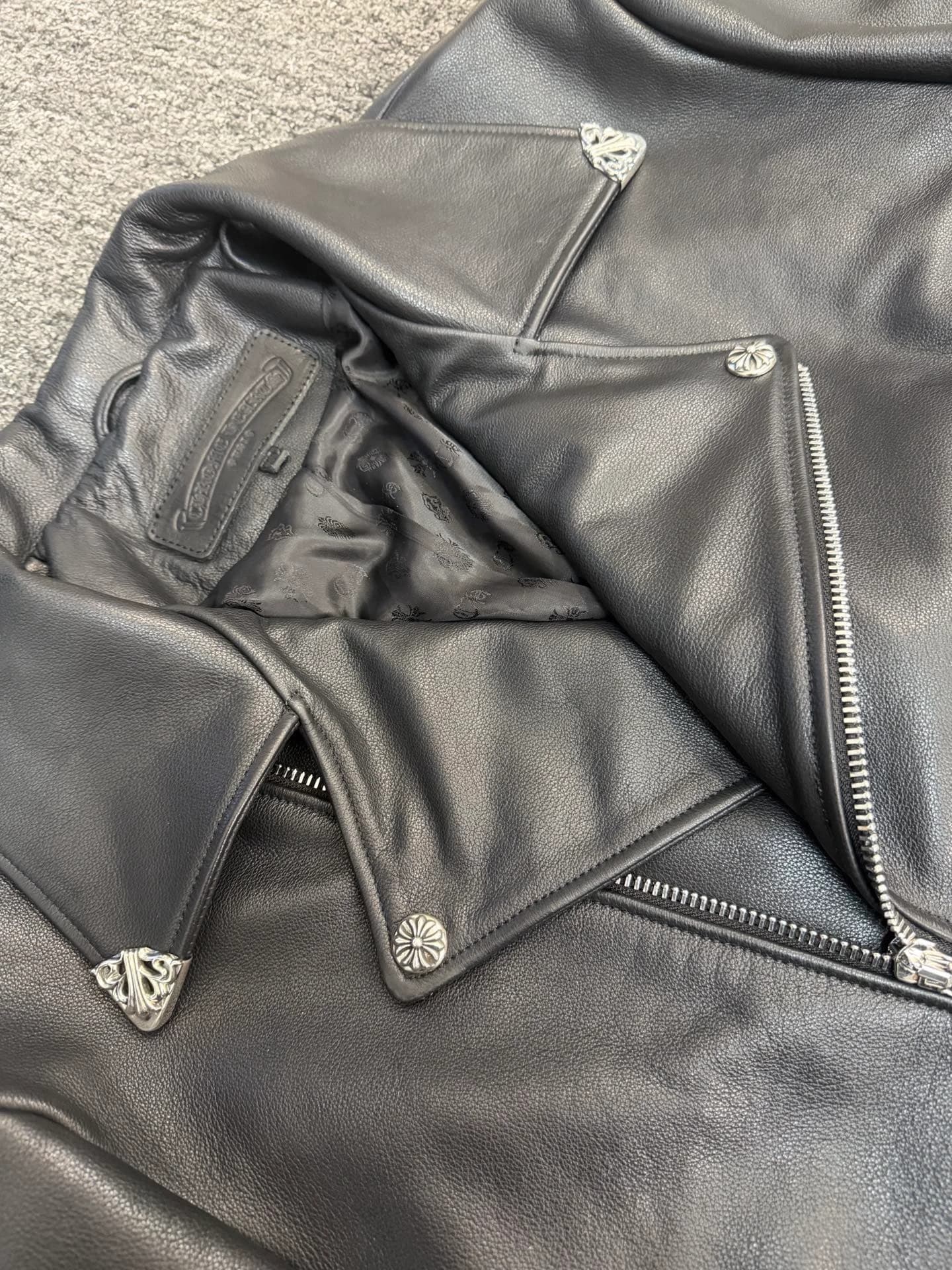 Кожаная куртка Chrome Hearts JJ Dean