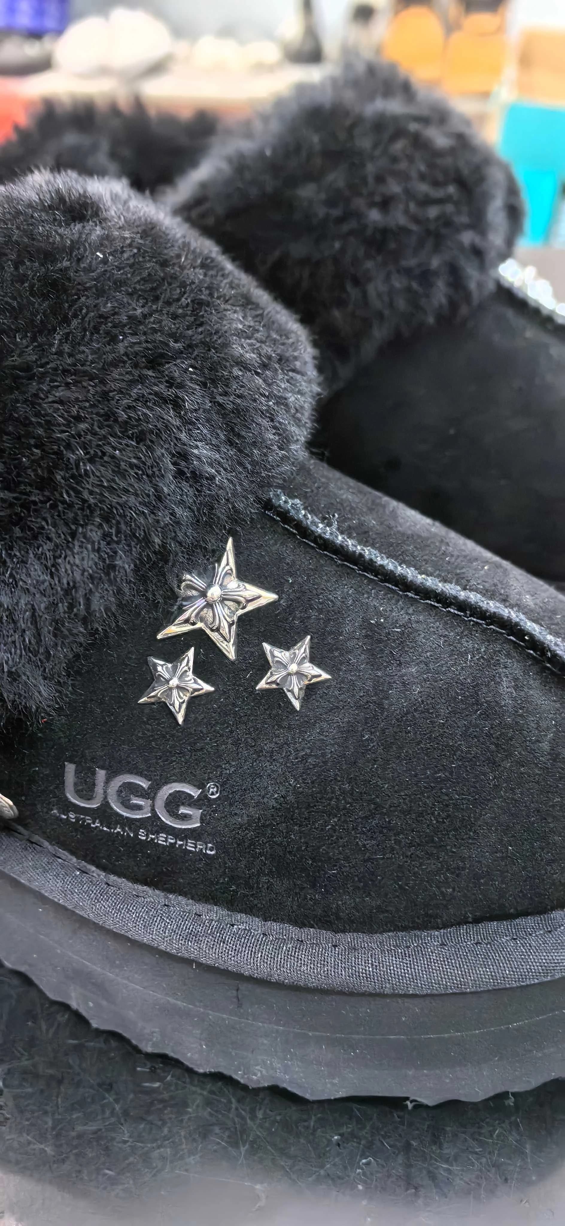 Chrome Hearts x UGG тапочки