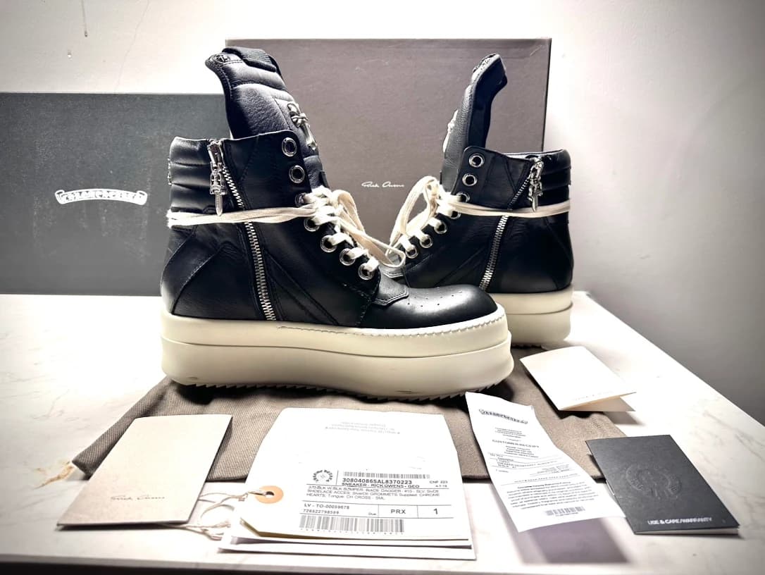 Chrome Hearts x Rick Owens Кеды Geobasket