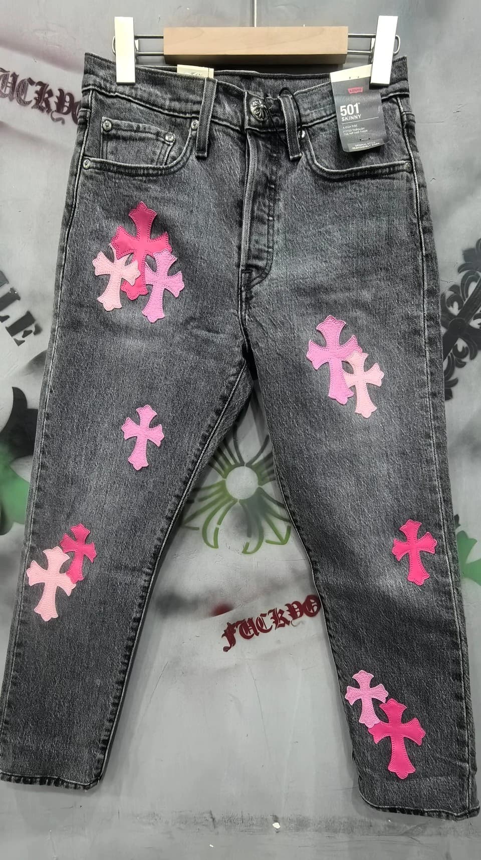 Chrome Hearts x Levi's Джинсы 501