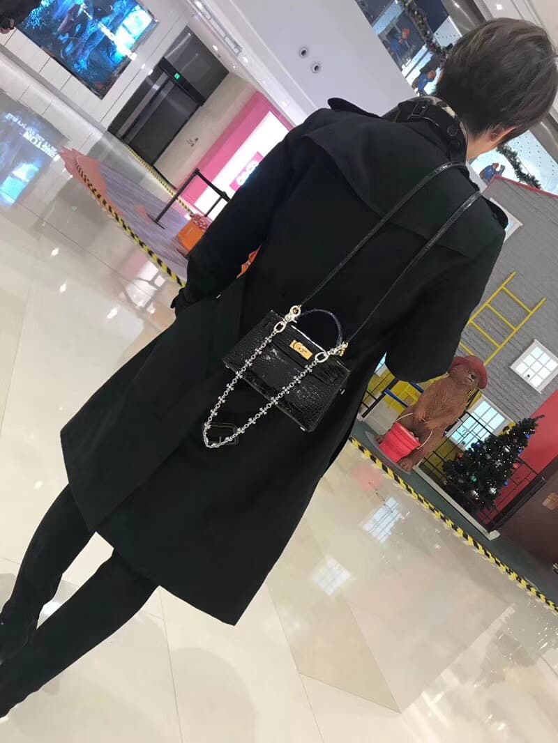 Серебряная цепочка для сумки и брюк с крестами Tiny CH Cross