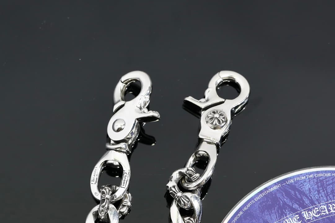 Серебряная цепь для сумки и брюк Tiny CH Cross