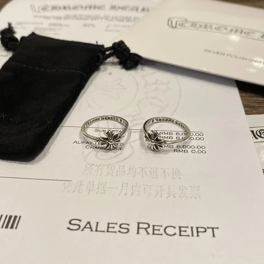 Кольца Chrome Hearts Bubblegum с фирменным пыльником и чеком