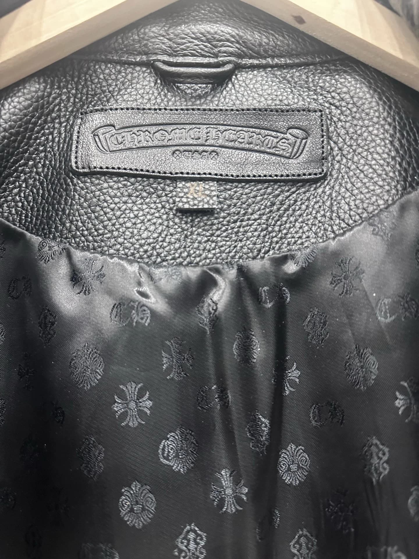 Chrome Hearts кожаная куртка