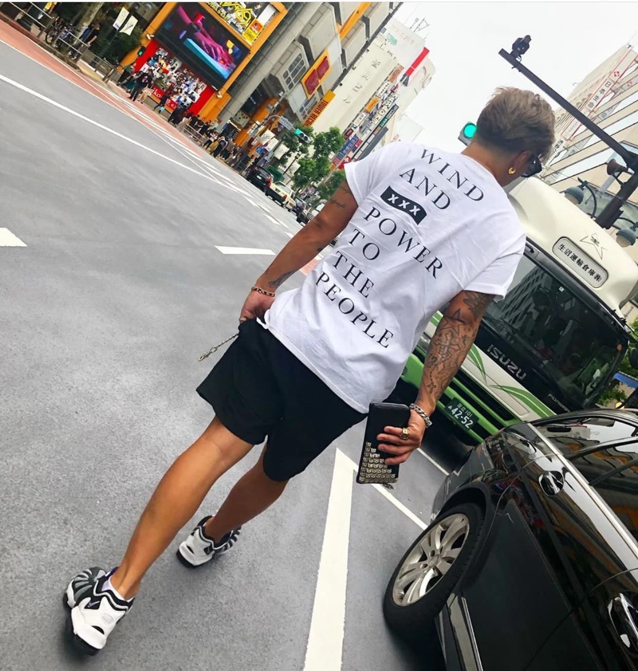 Черный кожаный кошелек Chrome Hearts с крестами