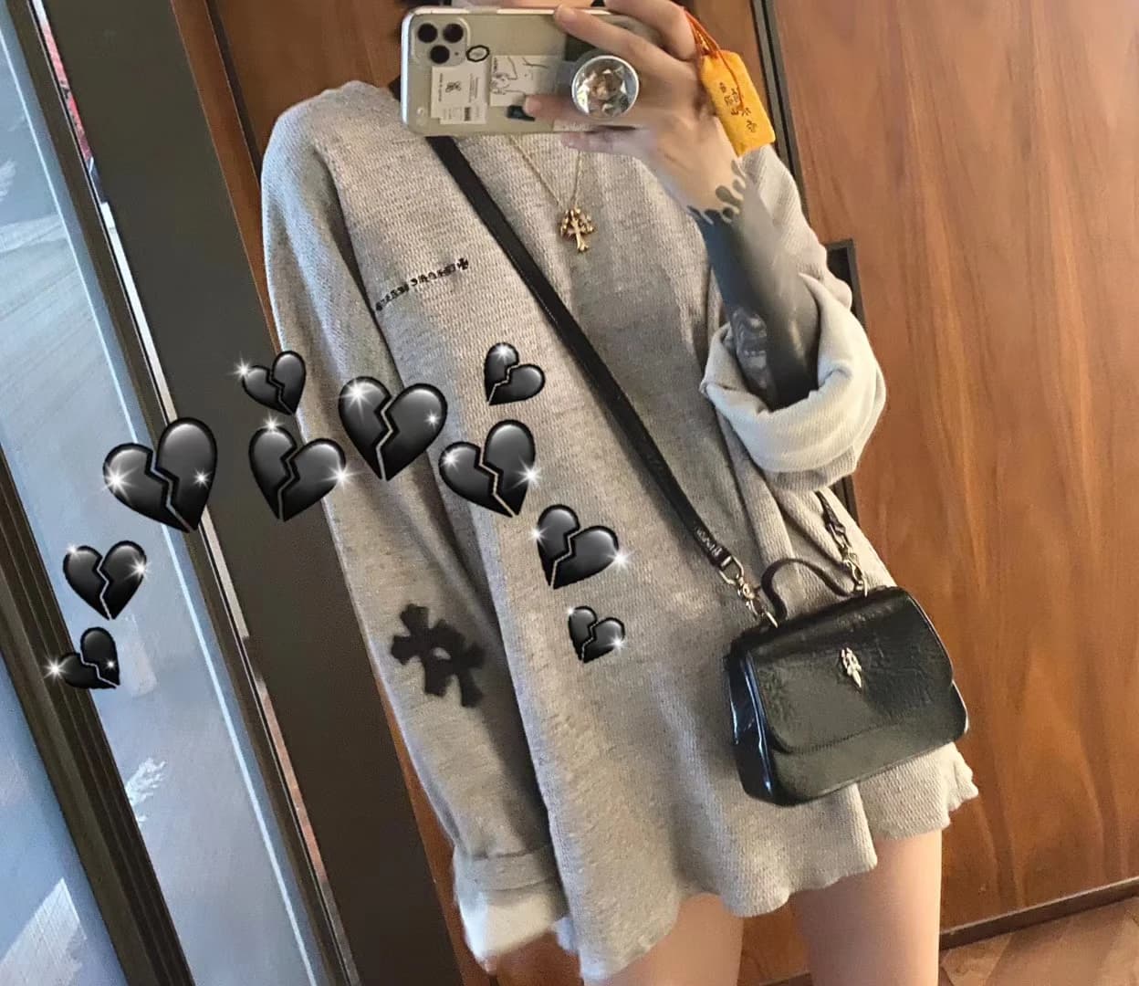 Регулируемый плечевой ремень сумки Chrome Hearts
