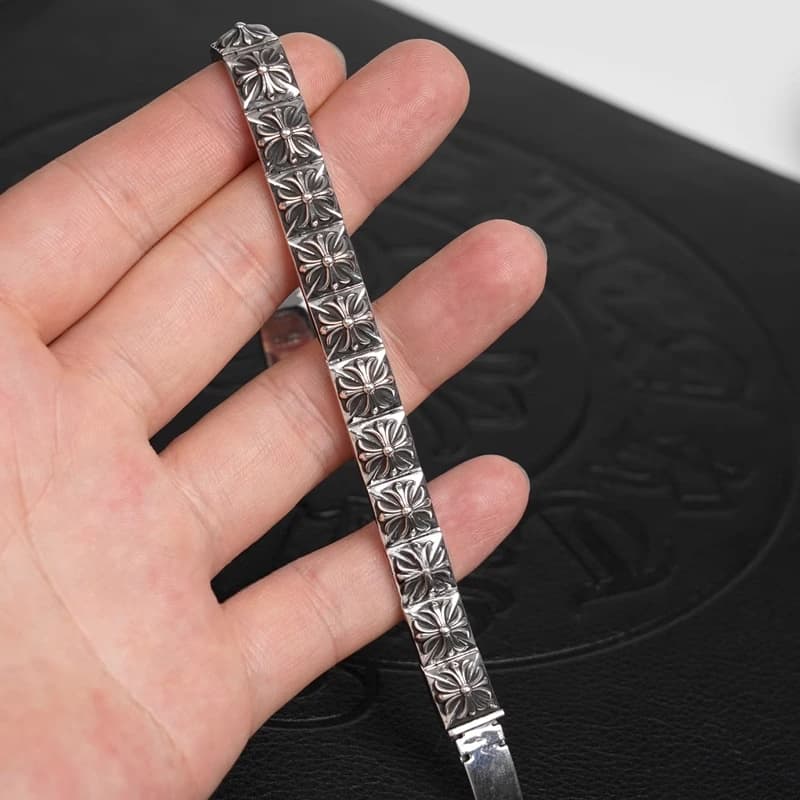 Замок-коробка браслета Chrome Hearts с гравировкой
