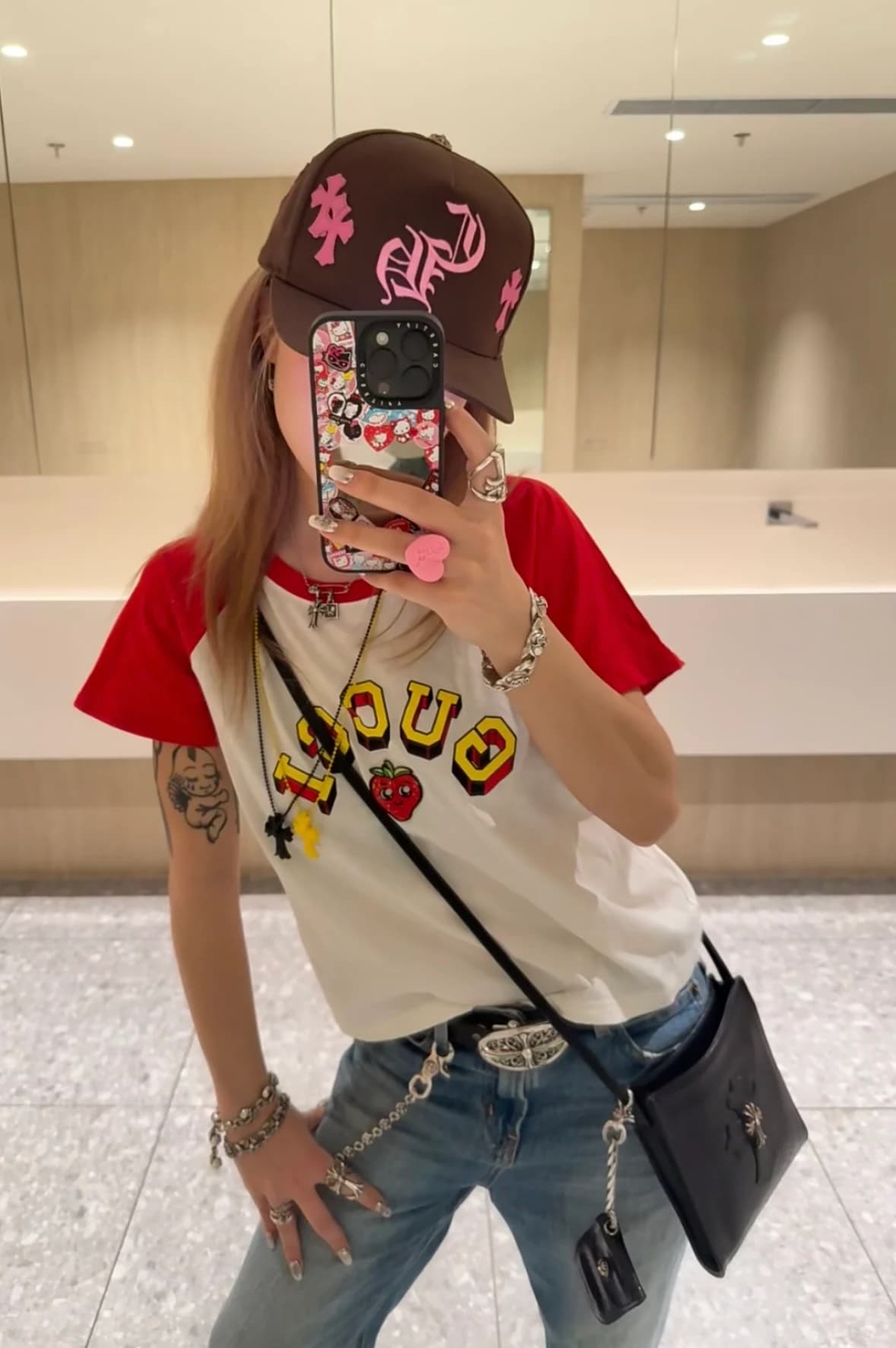 Металлическая молния с гравировкой Chrome Hearts