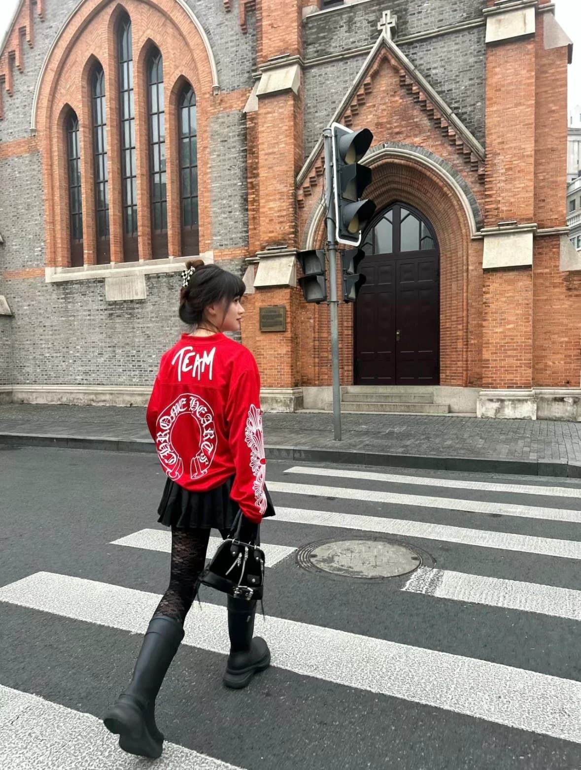 Регулируемый ремень сумки Chrome Hearts черный